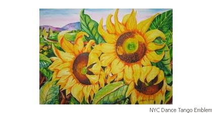 NYC Dance Tango Emblem Sun flower
